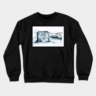 Durdle Door Coast Path Illustration Crewneck Sweatshirt